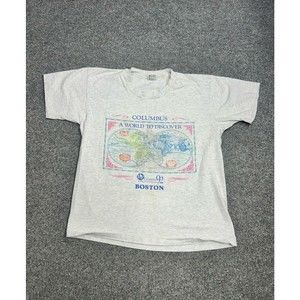 Vintage 90's 1992 Columbus World Of Discovery Single Stitch T-Shirt Size Large